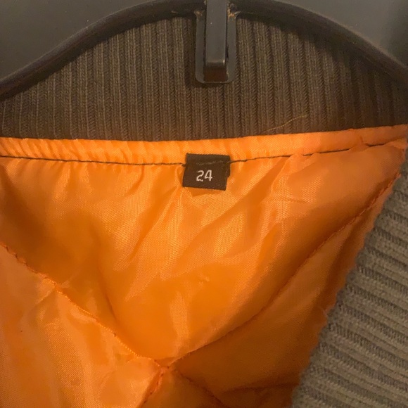 FOR SALE NWOT Boohoo Plus Olive Green Bomber Jacket Size 20 - Picture 4 of 7